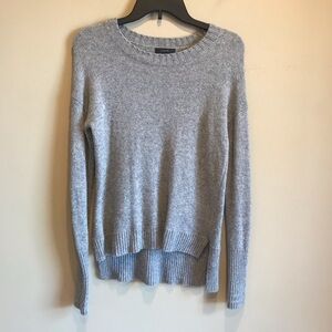 J Crew Wool Blend Scoop Neck Knit Grey Sweater XXS